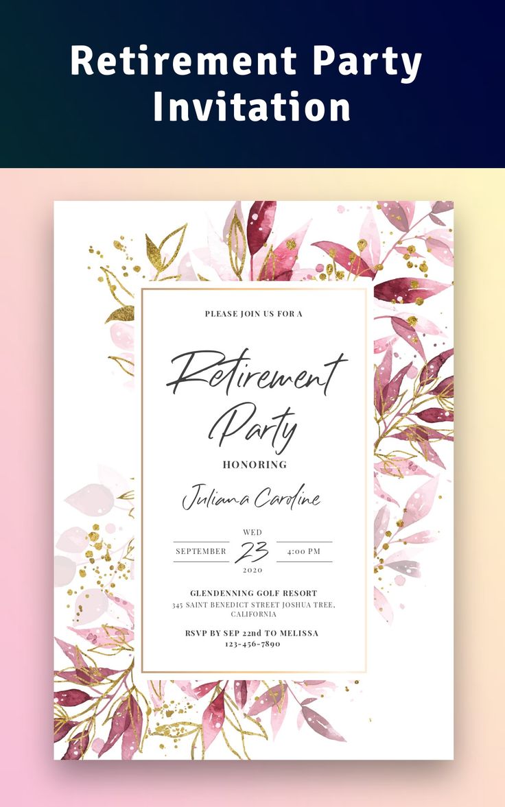 an elegant retirement party with pink flowers and gold foil