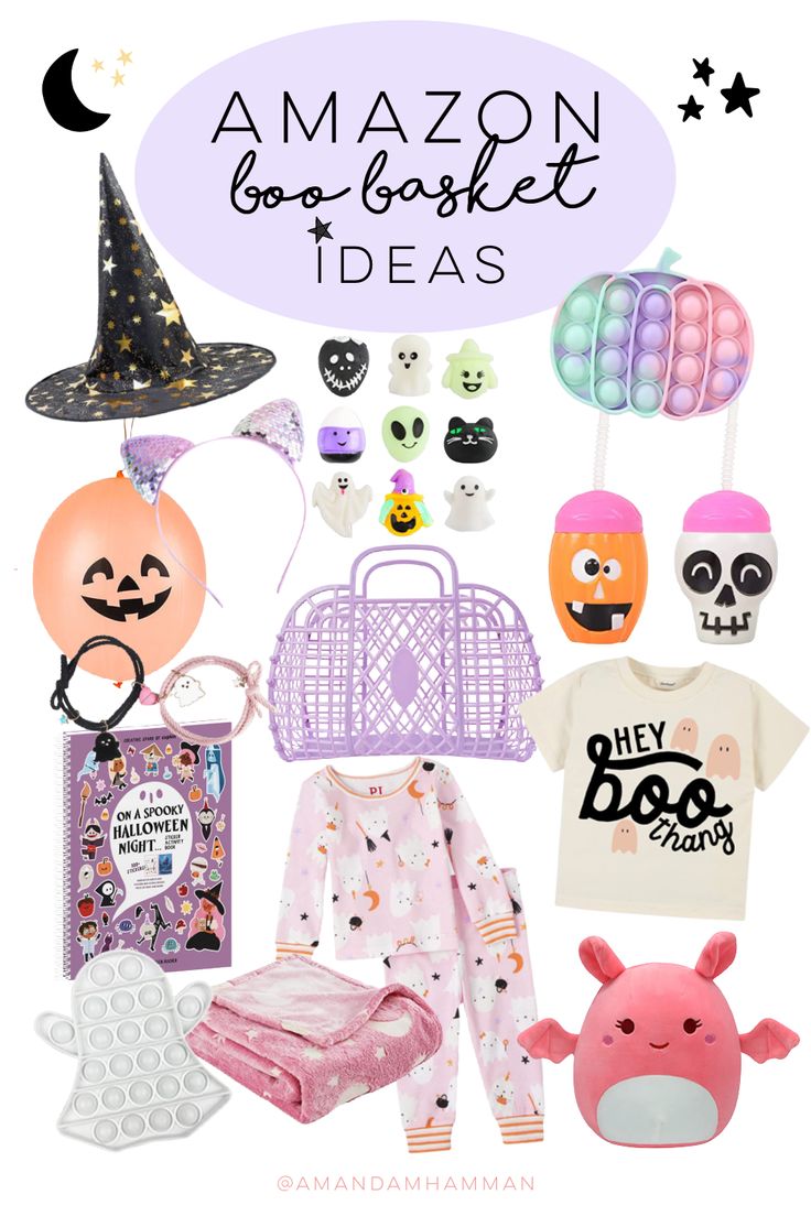 an assortment of halloween items with the words amazon on them