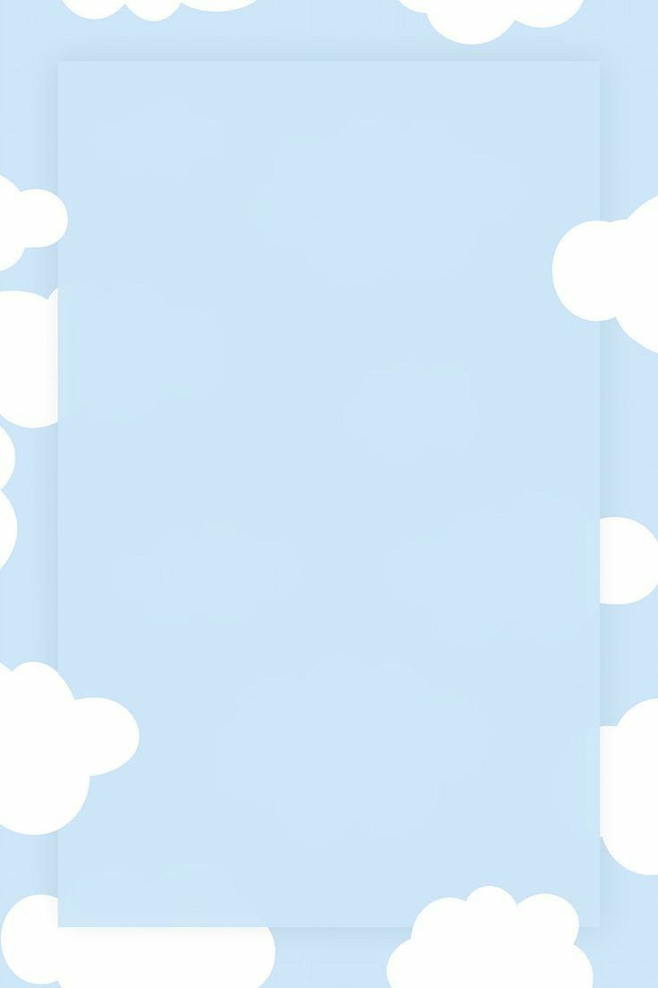 the sky is blue with white clouds on it and an empty square in the middle