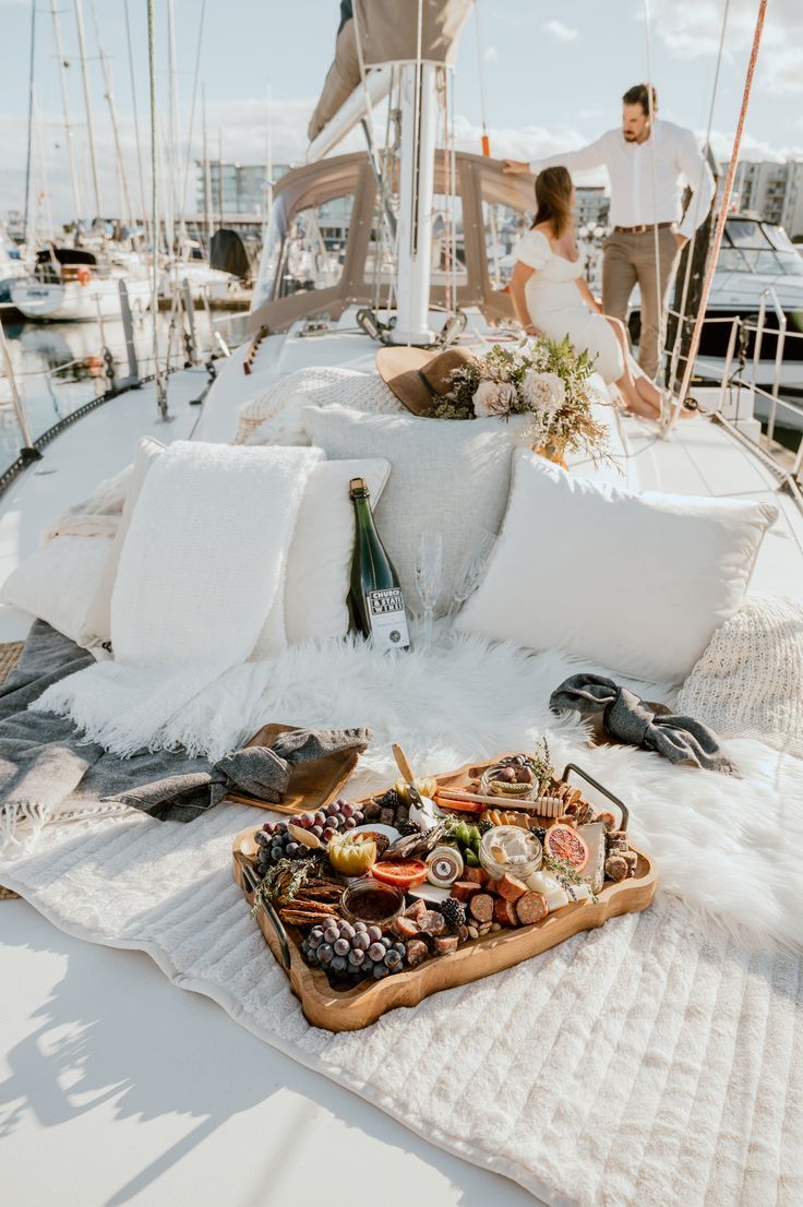 Sailboat Elopement Sailboat Picnic, Yacht Elopement, Catamaran Wedding, Sailing Wedding, Sailboat Elopement, Seaside Picnic, Sailboat Wedding, Getaway Wedding, Island Elopement