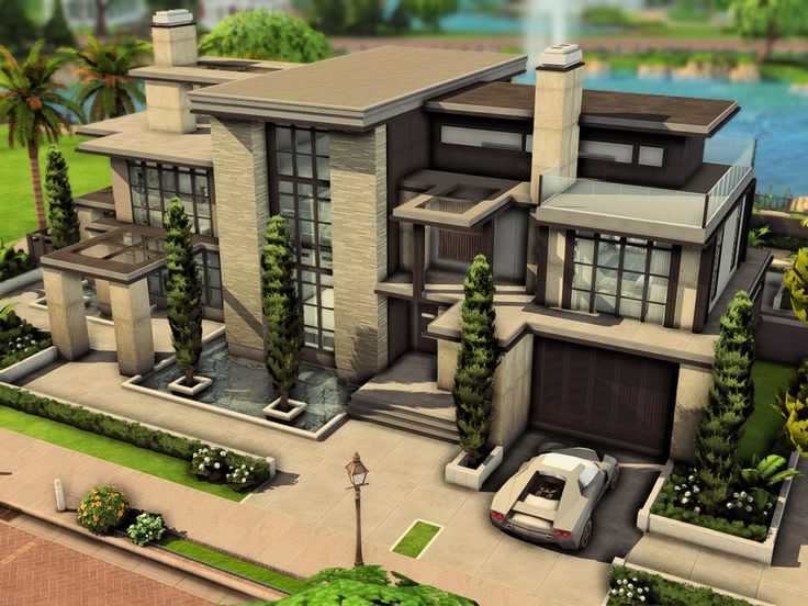 The Sims Resource - Modern Luxe Mansion Sims 4 Sims Inspiration, Sims 4 Cc House Mansion, Sims 4 Legacy House Plan, Sims 4 Modern Mansion Base Game, Sims 4 Basegame Mansion, Sims4 Modern Mansion, Sims 4 Cc Lots Mansion, Sims 4 Build Mansion, Sims Mansion Ideas