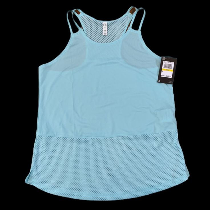 Brand New Under Armour Tank! In Perfect Condition, New With Tags. Women’s Size Medium Light Blue Casual Workout Tank Top, Light Blue Casual Tank Top For Workout, Light Blue Sleeveless Athleisure Top, Blue Gym Tops For Summer, Light Blue Sleeveless Casual Activewear, Casual Light Blue Sleeveless Activewear, Casual Blue Tops For Gym, Light Blue Casual Activewear For Spring, Spring Casual Light Blue Activewear