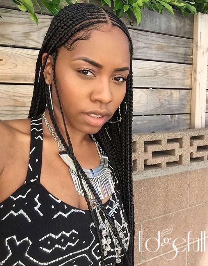 Hairstyle Girl, Waves Hairstyle, Asymmetrical Hairstyles, Shoulder Hair, Lob Hairstyle, Box Braid, Fulani Braids, Funky Hairstyles, Fringe Hairstyles