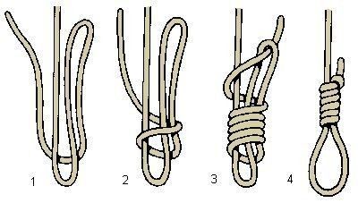 the instructions for how to tie a rope in different positions and shapes, including two ends