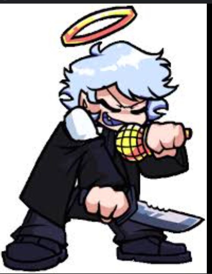 an image of a cartoon character holding a knife