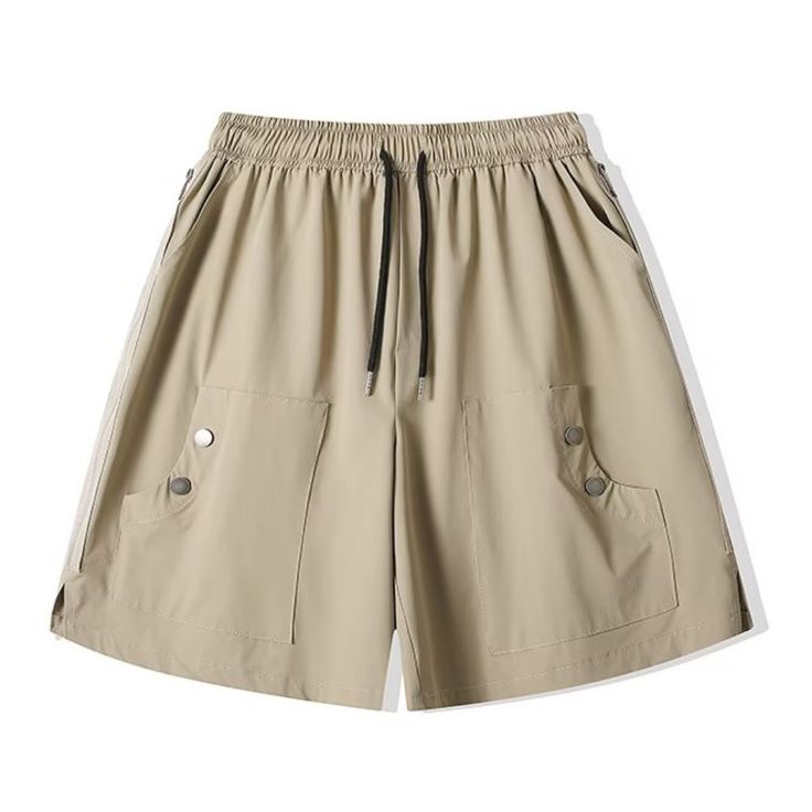 Crafted from high-quality, breathable fabric, these cargo shorts provide excellent comfort throughout the day. The solid color design adds a touch of simplicity, making them suitable for various occasions. Whether you're heading to the beach, going for a hike, or simply running errands, these shorts will keep you cool and comfortable. Features: -100% Polyester -Mid-rise Waist -Drawstring Waistband -Multi-Pocket -Regular Fit -Cargo Style Solid Cargo Pants With Built-in Shorts For Outdoor Activities, Cargo Pants With Built-in Shorts For Outdoor Activities, Khaki Cargo Shorts For Summer Outdoor Activities, Summer Cargo Pants With Multiple Pockets For Outdoor, Solid Color Summer Cargo Shorts For Outdoor, Summer Khaki Cargo Shorts For Outdoor, Summer Khaki Cargo Pants With Built-in Shorts, Khaki Beach Shorts With Elastic Waistband, Summer Knee-length Cargo Pants With Built-in Shorts