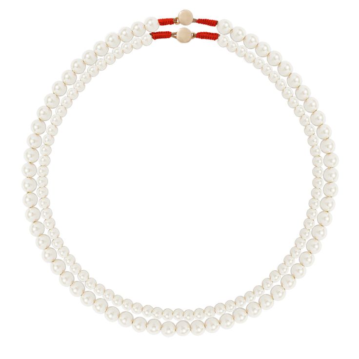 Layer up with two or one at a time, you choose.... 4mm and 6mm pearlized glass beaded necklaces with a button closure and red macrame detailing on the ends Sold as a set of two necklaces Length: Approximately 17"-17.5" Option to lengthen with our extender For care coaching see FAQs🚫 🌊 Elegant Double Strand Adjustable Necklaces, Elegant Adjustable Double Strand Necklaces, Elegant Double Strand Adjustable Necklace, Elegant Adjustable Double Strand Necklace, Multi-strand Pearl Necklaces With Pearl Charm, Classic Pearl Necklaces With Polished Beads, Pearl White Multi-strand Pearl Chain Necklaces, Pearl White Multi-strand Pearl Chain Necklace, Elegant Double Strand Pearl Embellished Jewelry