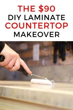 the $ 90 diy laminate countertop makeover