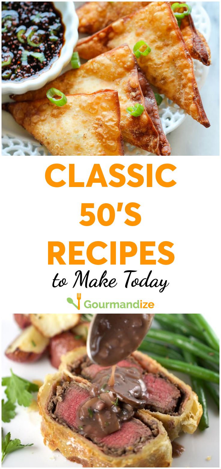 the cover of classic 50's recipes for make today