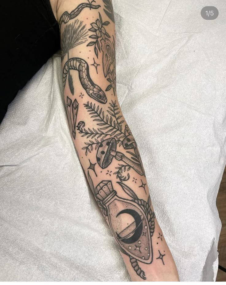 a person with a tattoo on their arm