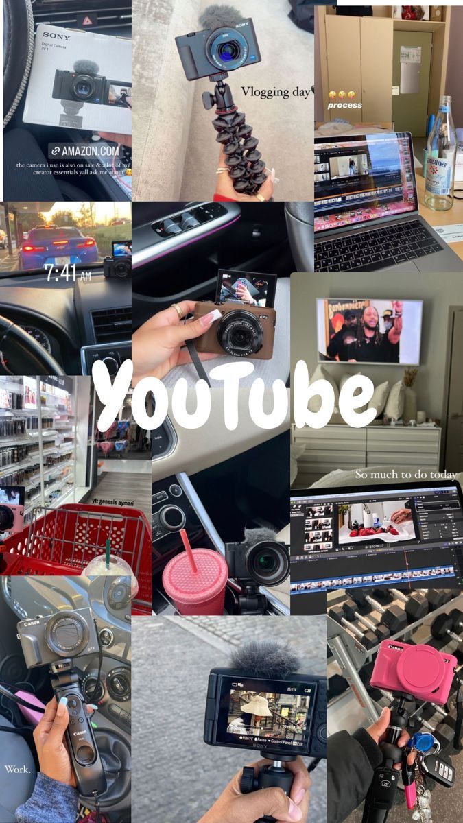 there is a collage of pictures with the words youtube and various things in them