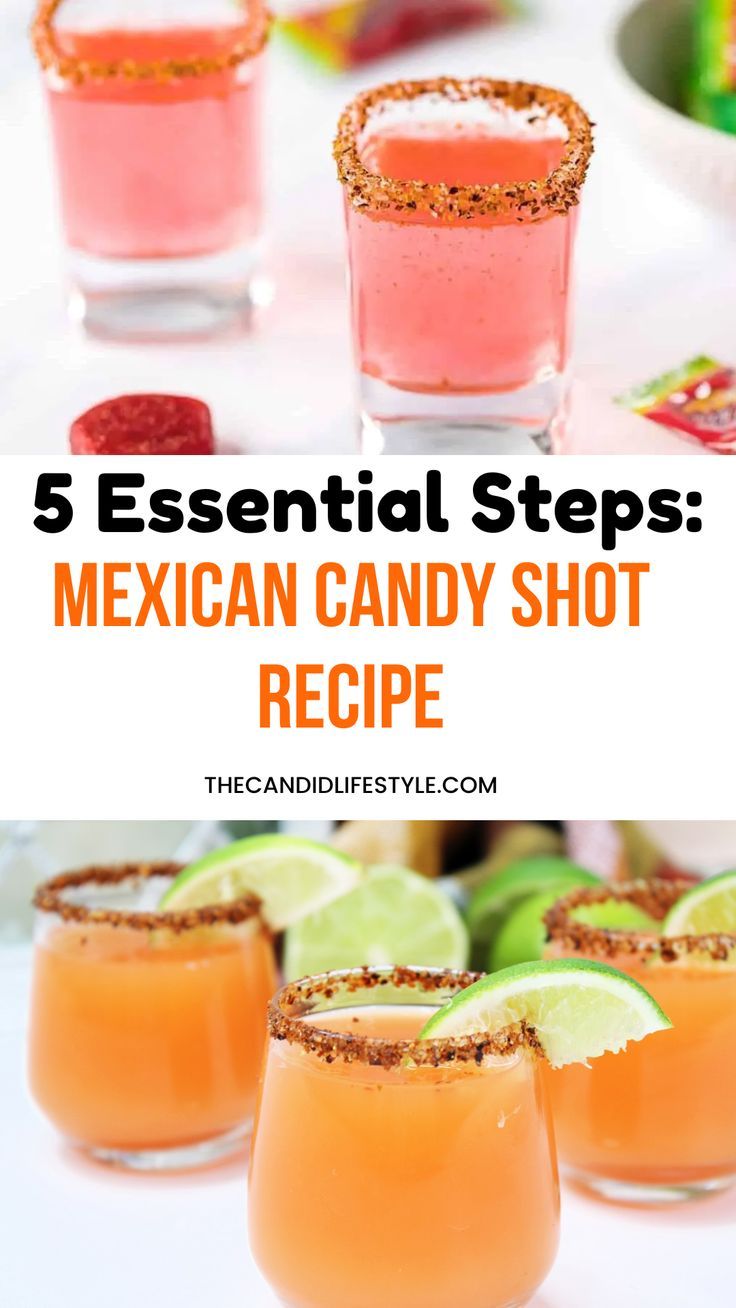 Mexican Candy Shot Recipe Summer Mocktail Recipes, Candy Shots, Summer Mocktails, Mexican Cocktails, Mexican Seasoning, Liquor Recipes, Holiday Punch, Mexican Candy, Candy Drinks