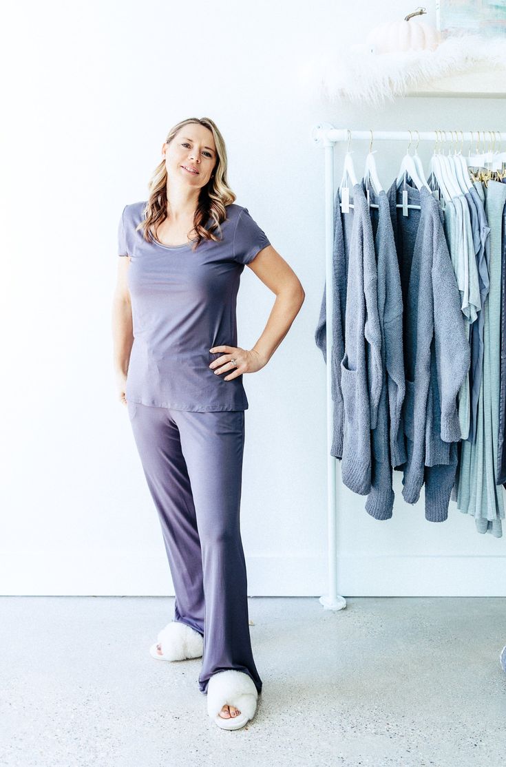 This luxury two piece loungewear set is cozy & comfortable. Wear as pajamas or loungewear. Made from silky-soft sustainable bamboo for all the comfort. Our sleepwear looks elegant, feels luxurious and is cooling, phenomenally soft, and ultra-comfortable. Drawstring pants and a short sleeve top have cooling effect and are super Cozy. Our price is comfortable too compared to similar soft and dreamy pajama sets. Relaxed fit - 95% bamboo 5% spandex. Our fabric is sustainable and breathes well. Limit Elegant Relaxed Fit Sleepwear For Loungewear, Relaxed Fit Modal Sleepwear For Relaxation, Casual Modal Sleepwear For Loungewear, Comfortable Soft Touch Sleepwear For Loungewear, Solid Color Relaxed Fit Sleepwear For Relaxation, Solid Color Relaxed Fit Sleepwear, Relaxed Fit Solid Color Sleepwear, Soft Touch Relaxed Fit Sleepwear For Relaxation, Relaxed Fit Sleepwear With Soft Touch For Relaxation