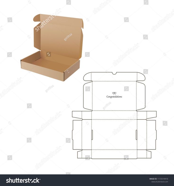 an open cardboard box with the lid cut out