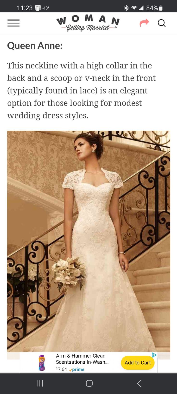 a woman in a wedding dress standing next to a stair case and holding a bouquet