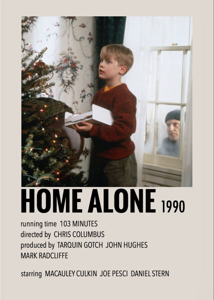 Minimalist/polaroid movie poster by me Home Alone Movie Poster, Home Alone Poster, Stern John, Home Alone 1, Movie Poster Template, John Heard, Joe Pesci, Indie Movie Posters, Home Alone Movie