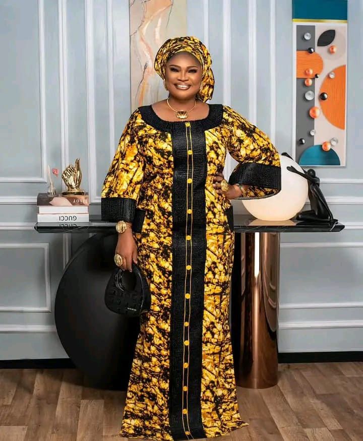 Kampala Kaftan Styles For Women, A Shape Gown Ankara, Latest Bubu Gown Style, Materials Gown Style, Lace Dress Classy, Boubou Styles For Women, Kaftan Styles, Bubu Gown Styles, Ankara Long Gown