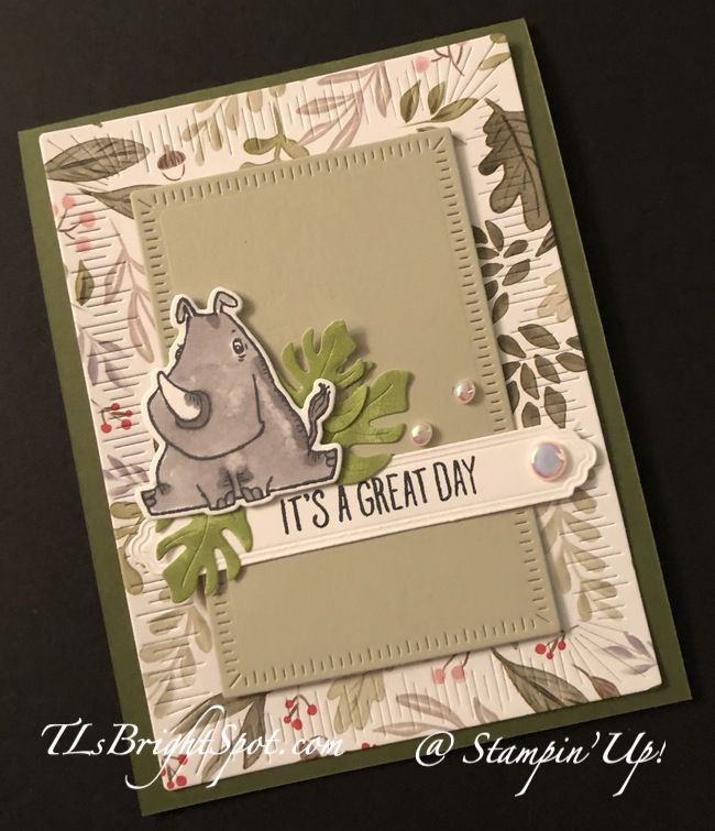 a close up of a card with a hippo on it