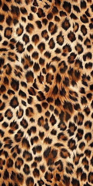 an animal print pattern with brown and black spots on the fur, which is very similar to