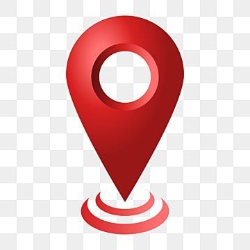 a red map pointer icon on a white background png and psd with no background