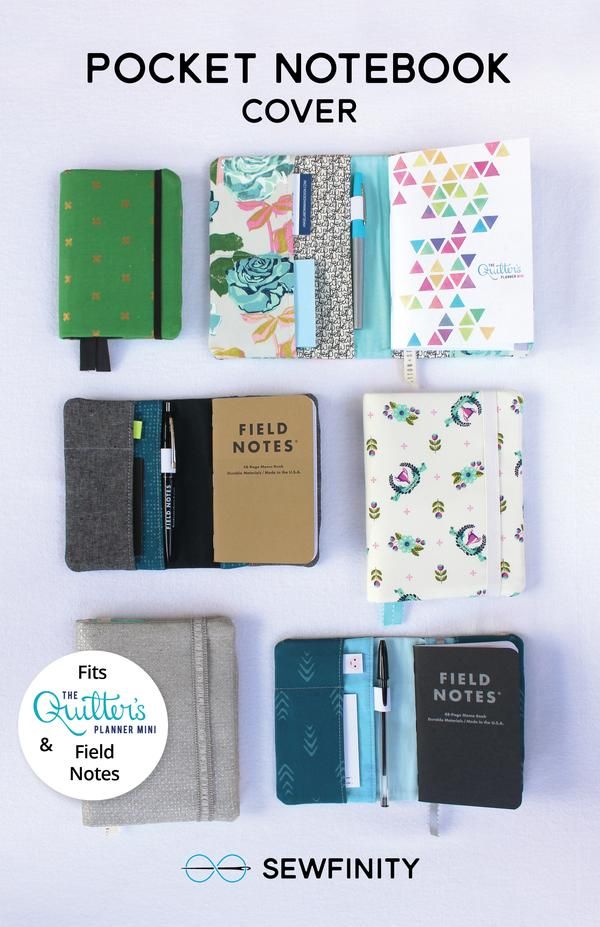 the pocket notebook cover is lined up in different colors