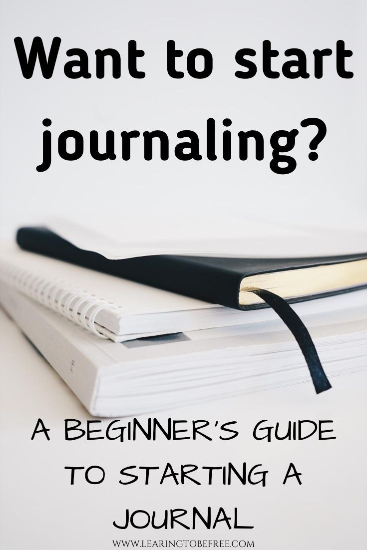 a book with the title want to start journaling? beginner's guide to starting a journal