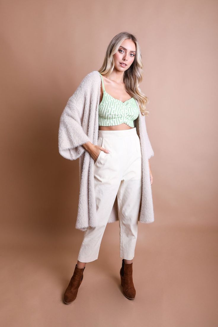 This Luxe winter faux Mohair Knit Cardigan is the ultimate stylish winter must-have. With its unique airy finish, this cardigan will keep you toasty and super chic all season long without compromising your sense of fashion! Imported Bachelorette Dress, Casual Bodysuit, Winter Must Haves, Mohair Knit, Mohair Cardigan, Jumpsuit Shorts Rompers, Dressy Tops, Winter Essentials, Cozy Winter