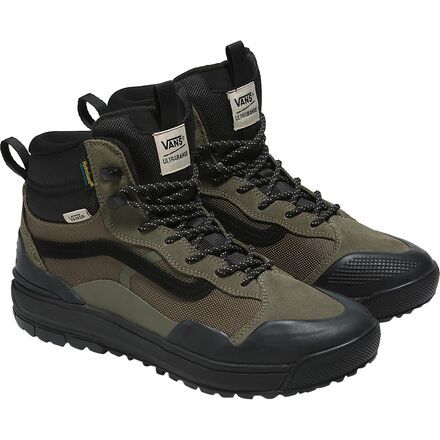 We like wearing the Ultrarange Exo Hi MTE-2 Shoe when we're kicking it around town or on our local trail for a short sunset hike. Along with sporting a classy sneaker aesthetic, this shoe takes it a step further by featuring an aggressively lugged sole for premium traction on the sidewalk and dirt pathways. Green High-top Sneakers For Outdoor, Round Toe High-top Sneakers For Outdoor Activities, Green High-top Sneakers With Boost Midsole For Outdoor, Green High-top Sneakers For Outdoor Activities, Green Sneakers For Fall Streetwear, Green Fall Sneakers For Streetwear, Casual Leather Lace-up Trail Running Shoes, Green Fall Streetwear Sneakers, Waterproof Sneakers For Fall Streetwear