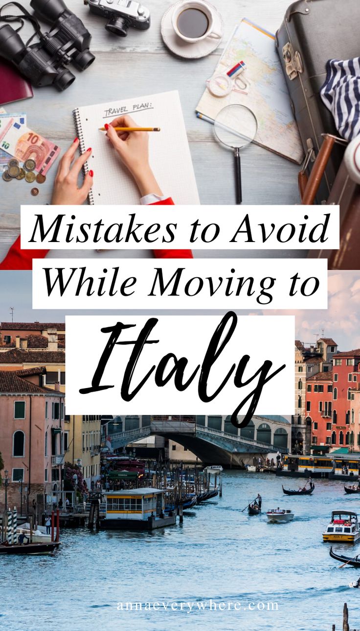 a woman's hand writing on a piece of paper with the words, 5 ways to avoid moving to italy