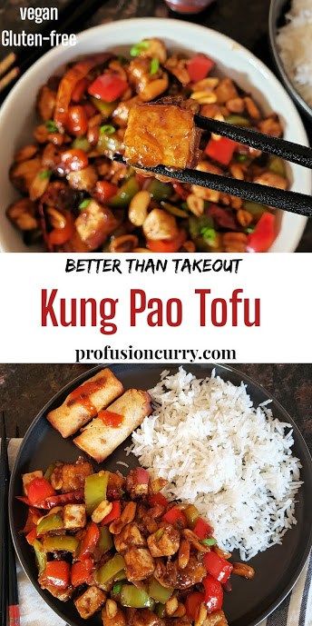 two pictures showing different types of food in the same bowl and one with chopsticks