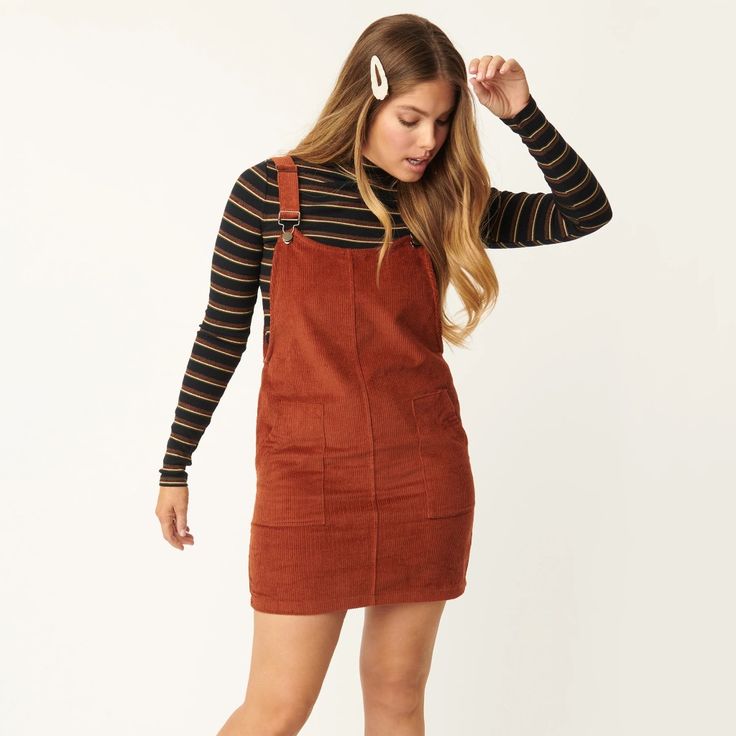 Brand New With Tags On. Never Worn. Ruse Orange Corduroy Mini Dress. Retro Style Pinafore And Outfitted With Front Pockets! Size: Small 2/4 Bust: 36-37 Waist: 26-27 Hips: 37-38 Casual Long Sleeve Pinafore Dress, Casual Fall Pinafore Dress For Workwear, Casual Sleeveless Pinafore Dress For Fall, Fitted Mini Length Pinafore Dress For Fall, Corduroy Dresses For Spring, Fitted Fall Pinafore Dress With Pockets, Casual Corduroy Winter Dress, Casual Corduroy Pinafore Dress For Fall, Casual Knee-length Corduroy Dress