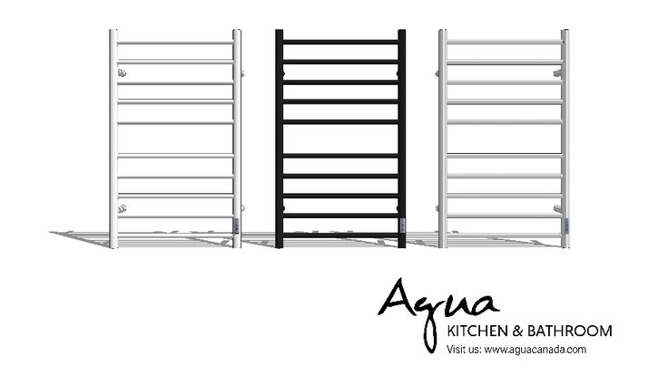 the kitchen and bathroom ladders are all in black and white, with one leaning against the wall