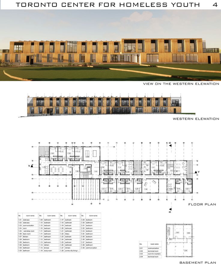 the floor plan and elevation plans for an apartment building in toronto, canada with two levels