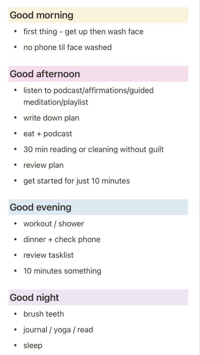 Afternoon Routine Ideas, Afternoon Routine, Mental Health Inspiration, Daily Routine Planner, Notion Ideas, Notion Inspo, What To Do When Bored, Routine Ideas, Pink Pilates Princess