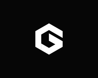 black and white hexagon logo with the letter c in it's center