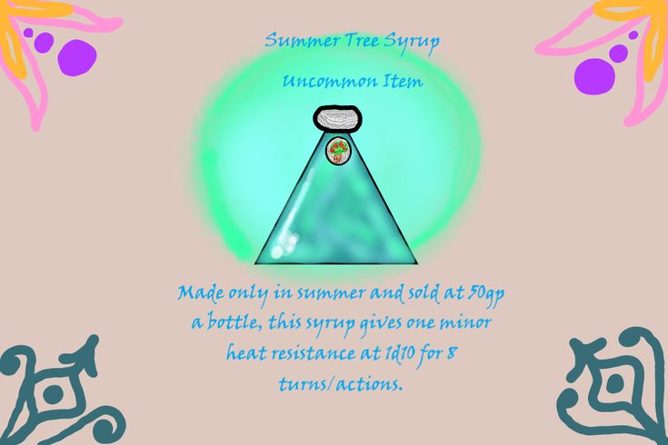 a poster with an image of a pyramid and the words summer tree survey information item