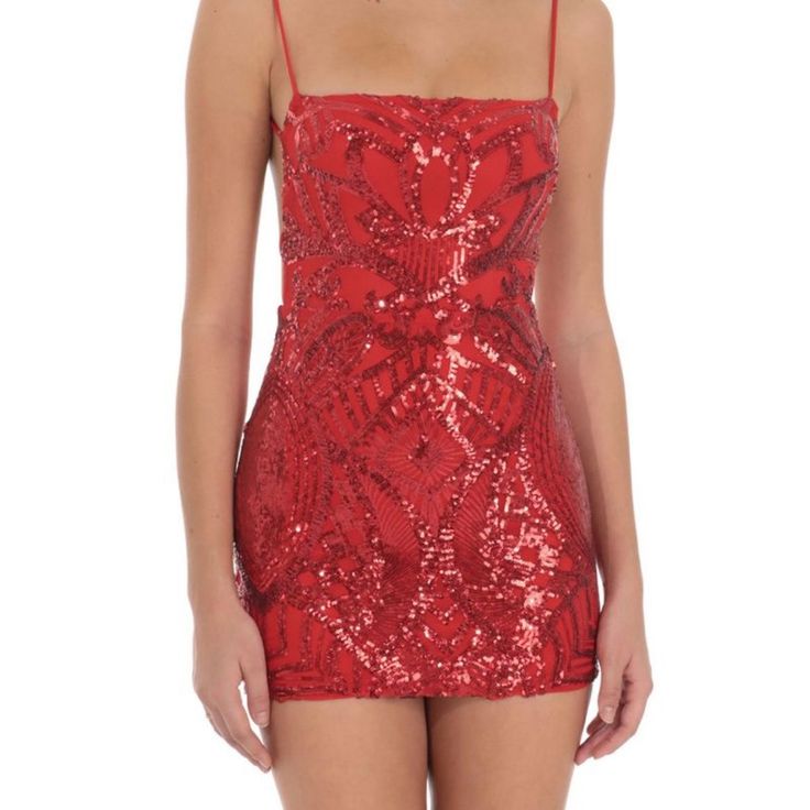 Brand New Never Work Lucy In The Sky Dress In Red Lucy In The Sky Dress, Red Sequin Mini Dress, Red Sequin Dress, Sequence Dress, Colorful Dresses Formal, Red Sequin, Sequin Mini Dress, 15 Dresses, Sequin Dress