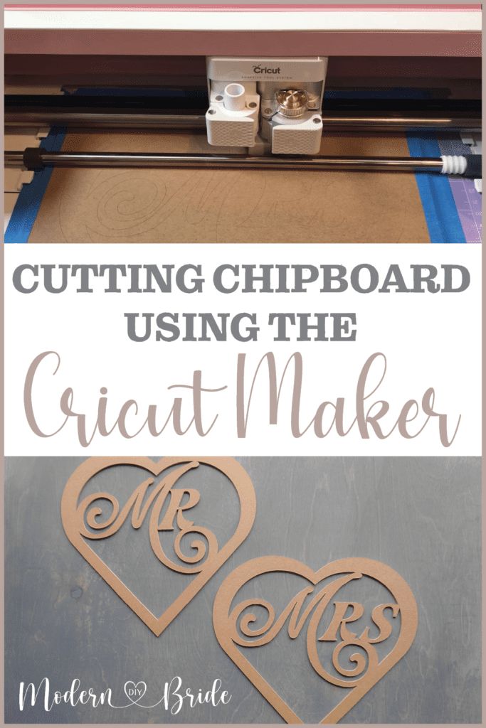 cutting chipboard using the cricut maker