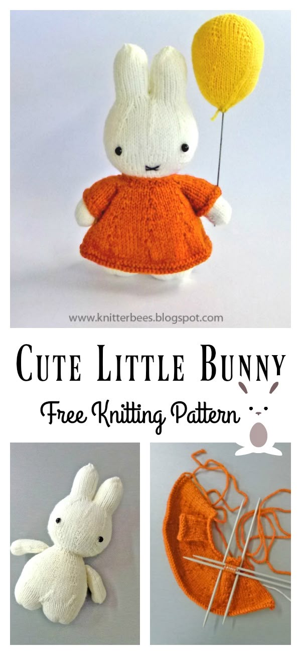 the little bunny knitting pattern is easy to make