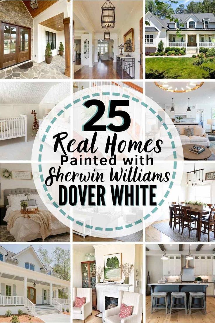 the top 25 real homes in sherrin williams's over white home design