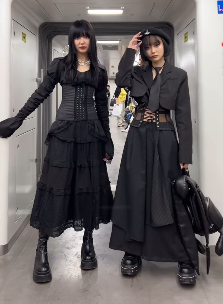 Tim Burton Outfit Ideas Aesthetic, Tim Burton Outfits, Black Punk Style Long Coat, Goth Runway Fashion, Long Black Skirt Goth Outfit, Goth Trench Coat Outfit, Long Cardigan Outfit Goth, Gothic Trench Coat, Ocean Eyes