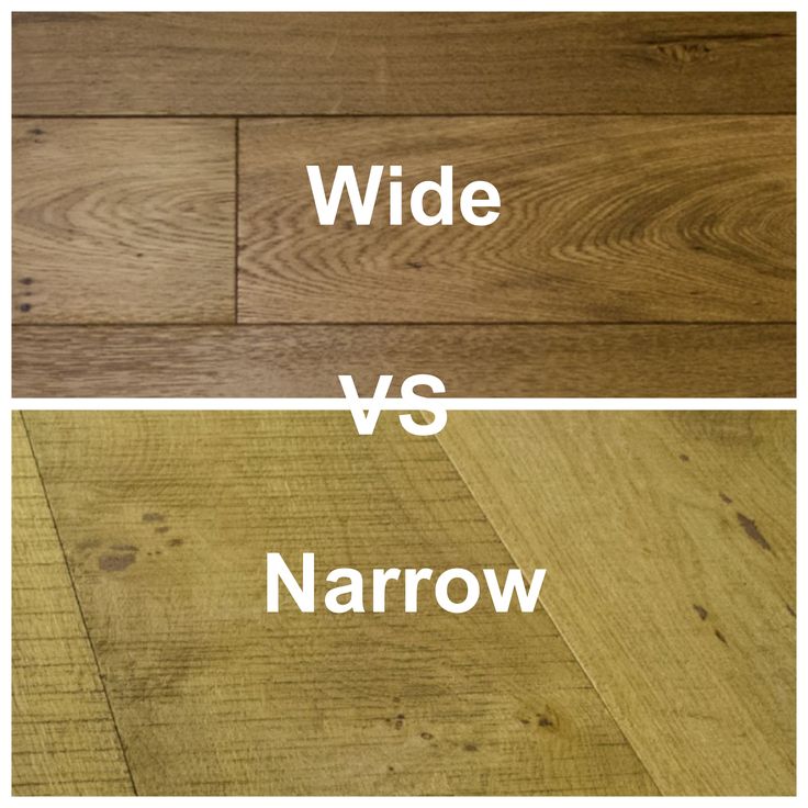 two different types of wood with the words wide and narrow