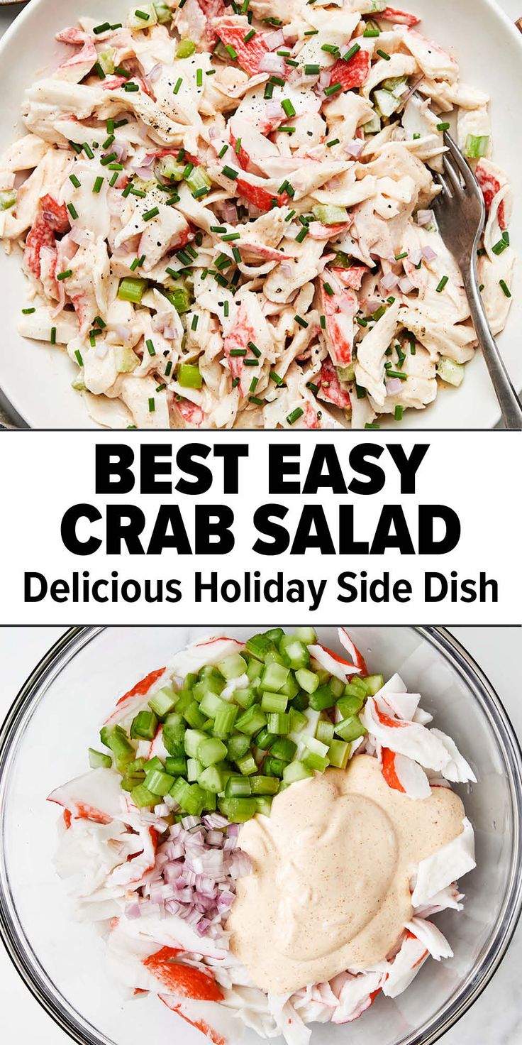 Crab salad recipe Sizzler Crab Salad Recipe, Best Crab Salad Recipe, Crab Recipes Healthy, Crab Meat Salad Recipe, Easy Crab Salad, Crab Salad Sandwich, Crab Meat Salad, Sea Food Salad, Crab Salad Recipe