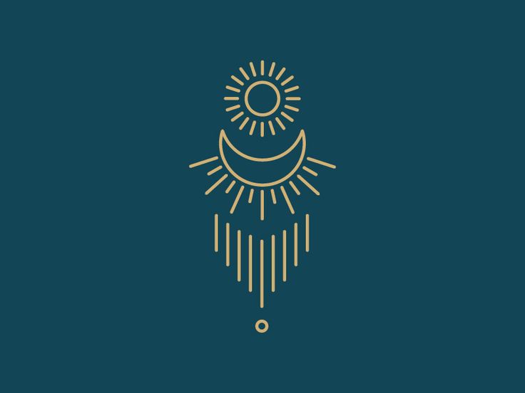 the sun and moon are depicted in this minimalistic line art style logo for an appliance