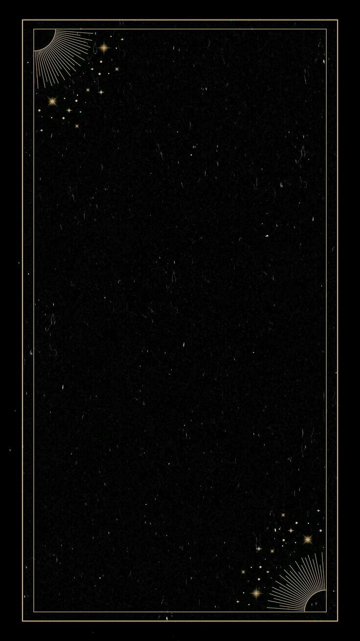 an image of the night sky with stars and lines in black, gold and white