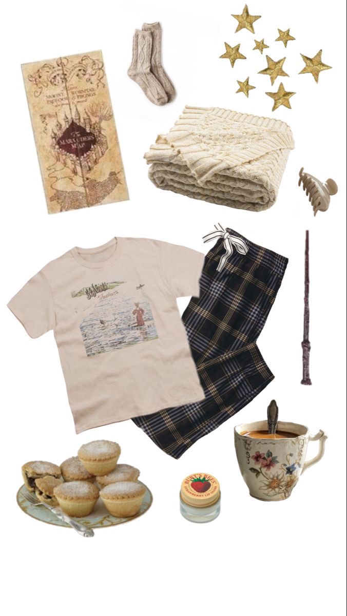 Harry Potter Pajamas Aesthetic, Autumn Pjs Aesthetic, Modern Hufflepuff Outfits, Hogwarts Dr Aesthetic, Marauders Summer Outfits, Harry Potter Fits, Fall Pajamas Aesthetic, Harry Potter Dr Outfits, Hogwarts Dr Outfits