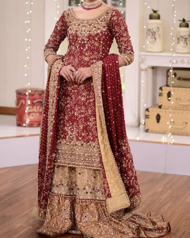 Pakistani Bridal Dresses Online, Barat Dress, Bridal Sharara, Bridal Jewelry Sets Brides, Wedding Dressses, Red Bridal Dress, Bridal Dresses Pakistan, Designer Bridal Lehenga, Fashion Design Dress