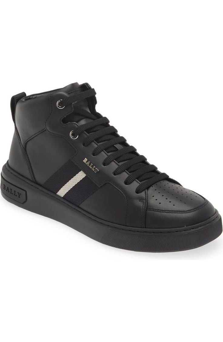 Bally Myles Sneaker (Men) | Nordstromrack Luxury High-top Sneakers With Contrast Sole, Luxury High-top Sneakers With Contrast Sole For Streetwear, Luxury High-top Sneakers With Boost Midsole, Black Calf Leather High-top Sneakers For Streetwear, Calf Leather High-top Sneakers With Textured Sole For Streetwear, Luxury High-top Sneakers With Textured Sole For Streetwear, Calf Leather High-top Sneakers For Streetwear, Modern Calf Leather High-top Sneakers For Streetwear, Lace-up High-top Calf Leather Sneakers For Streetwear