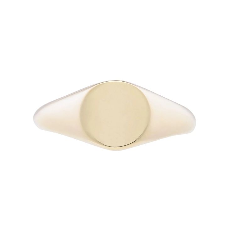 Round Signet Ring – Valerie Madison Classic Polished Signet Ring, Timeless Round Signet Ring Tarnish Resistant, Modern Yellow Gold Rounded Signet Ring, Timeless Polished Signet Ring For Everyday, White Gold Signet Ring With Smooth Bezel, Everyday Timeless Signet Ring With Polished Finish, Timeless Tarnish Resistant Round Signet Ring, Everyday White Gold Tarnish-resistant Signet Ring, Timeless Tarnish-resistant Signet Ring