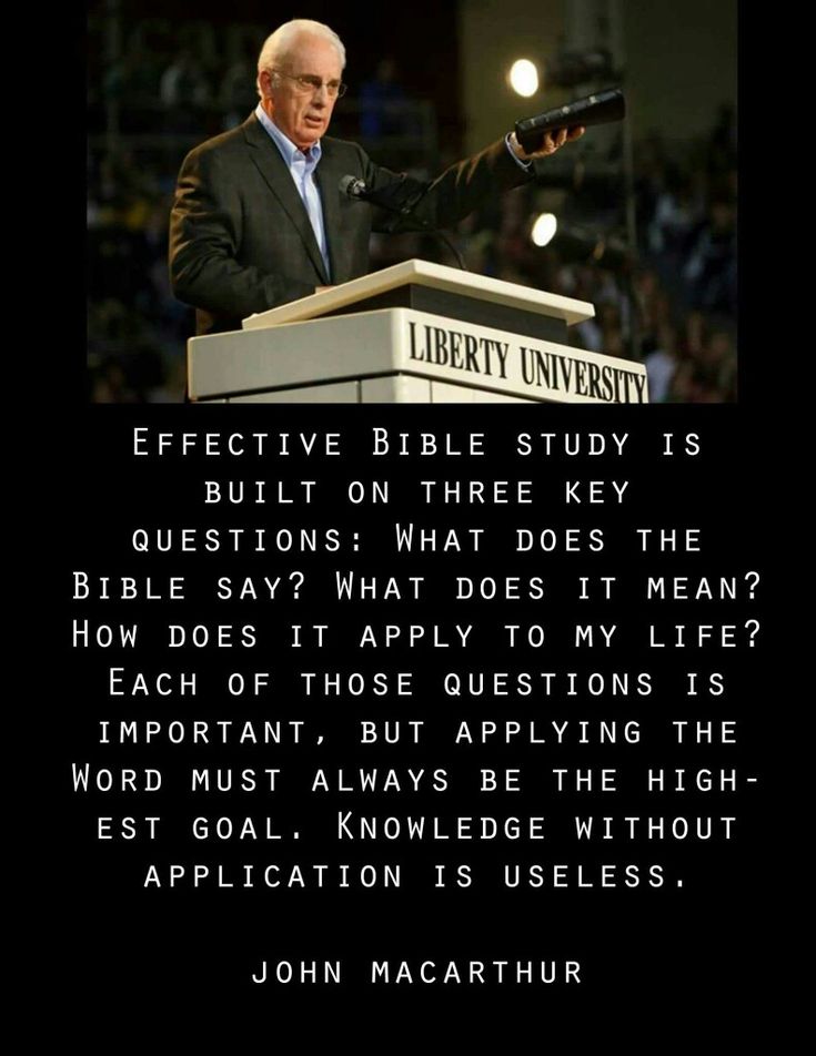 john mccain giving a speech at a podium with the caption that reads, effective bible study is built on three key questions